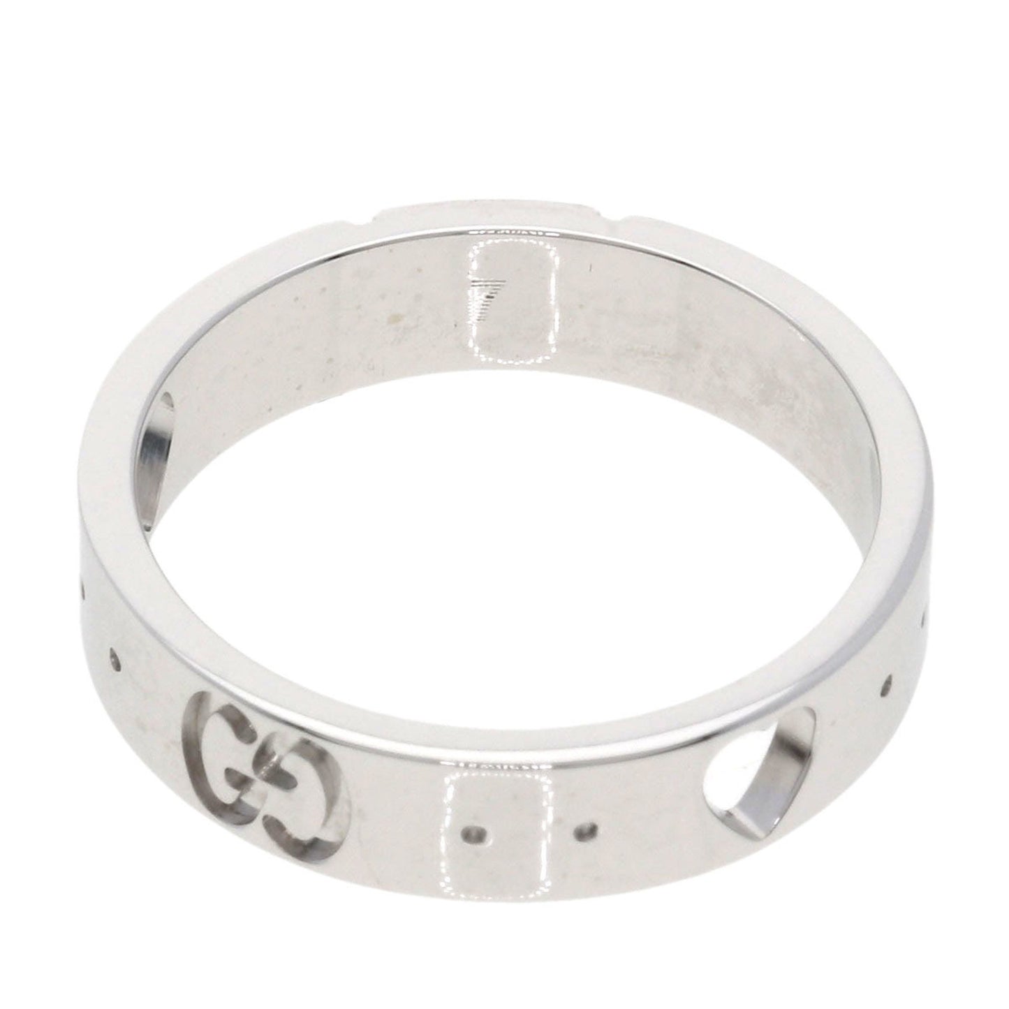 Gucci Icon Amor #7 Ring in 18K White Gold for Women