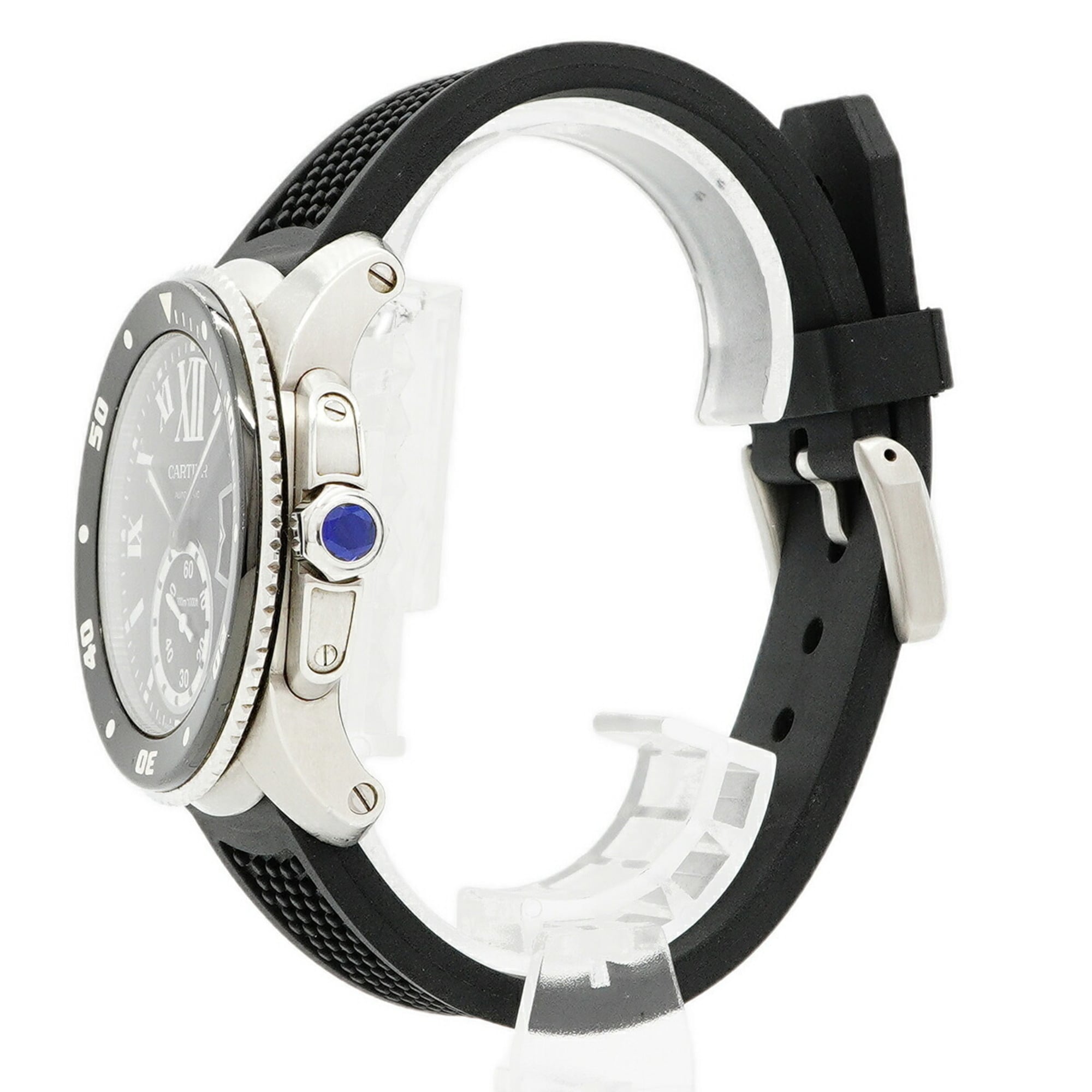 Cartier Calibre Diver 300M W7100056 Black Dial Men's Watch — Good