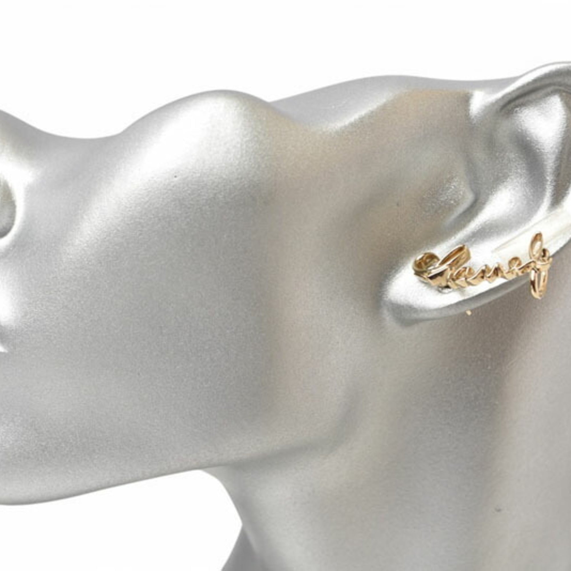 CHANEL COCO Earrings/Rhinestone Gold A22 — Like New