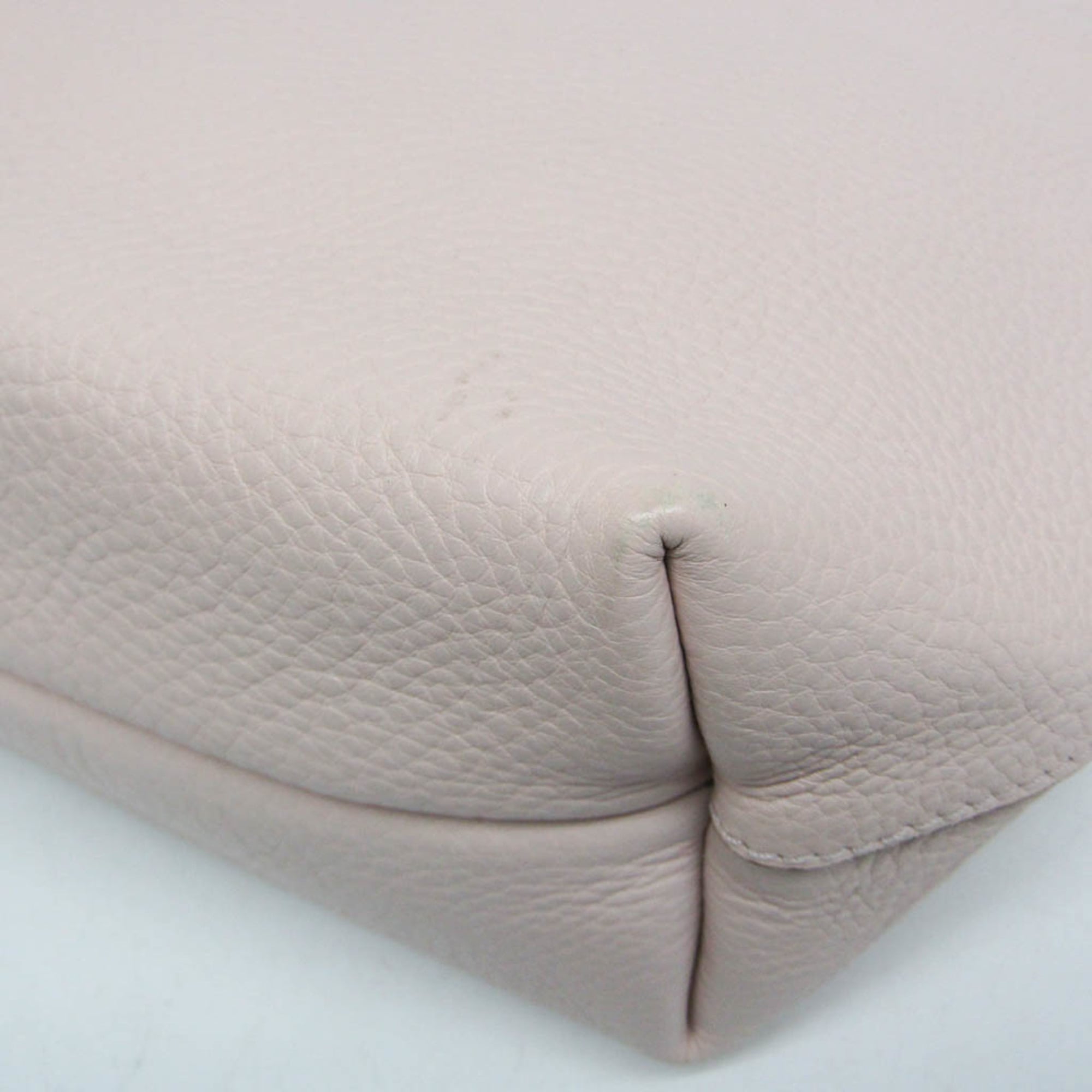 Salvatore Ferragamo Gancini FJ-21 C391 Women's Leather Tote Bag Light Pink