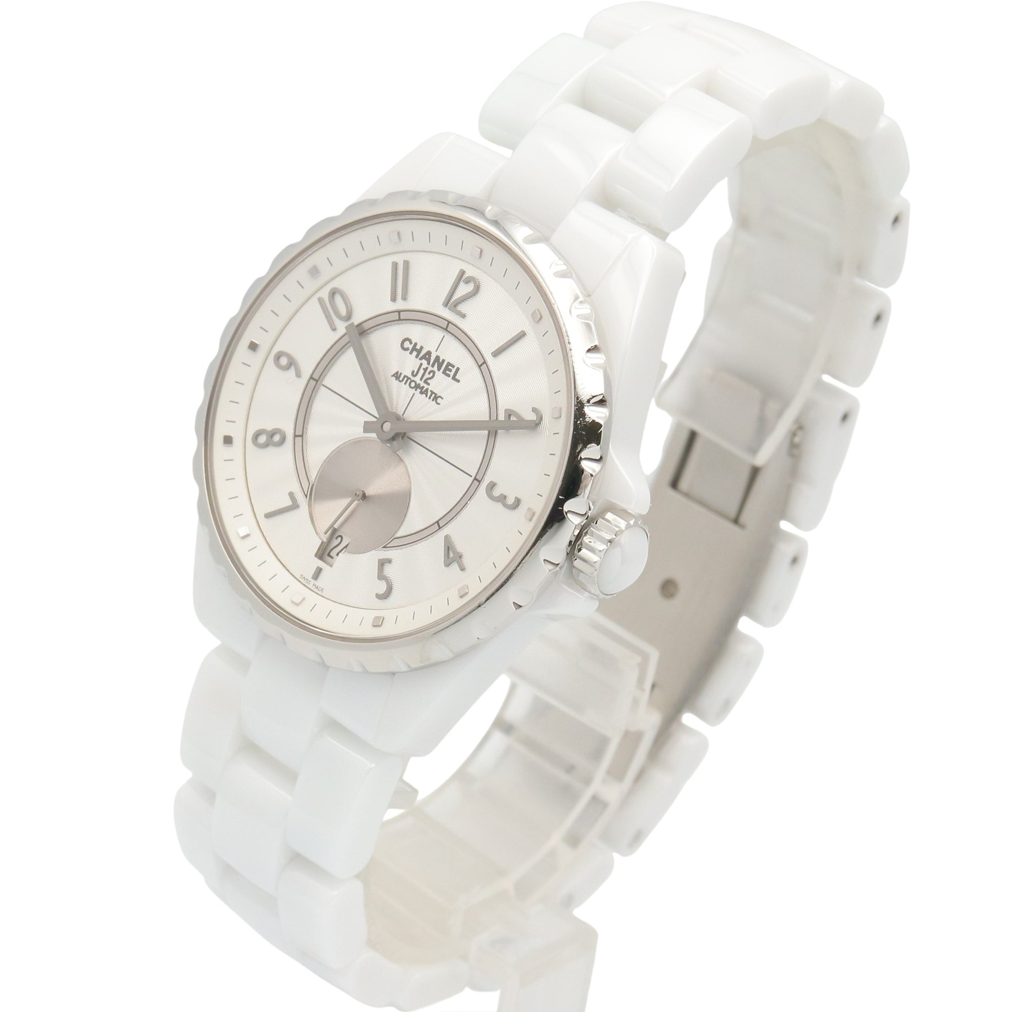 Chanel J12-365 Ceramic Men's Watch, White (H3837) — Very Good