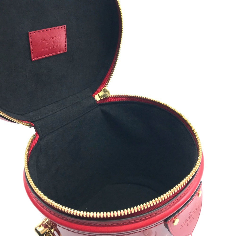 LOUIS VUITTON M53998 Monogram Vernis Cannes PM Handbag Patent Leather Women's Rouge Red — New - Store Return