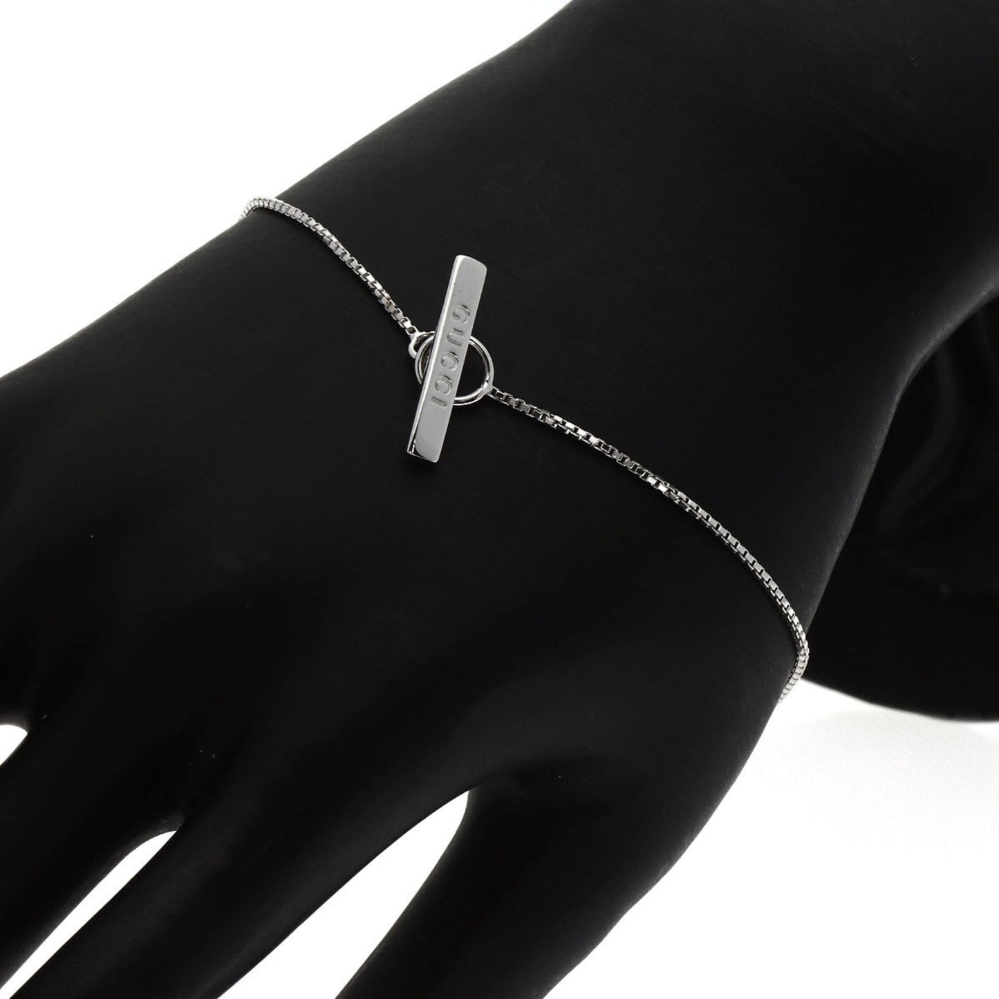 Gucci Lariat Bracelet in 18K White Gold for Women