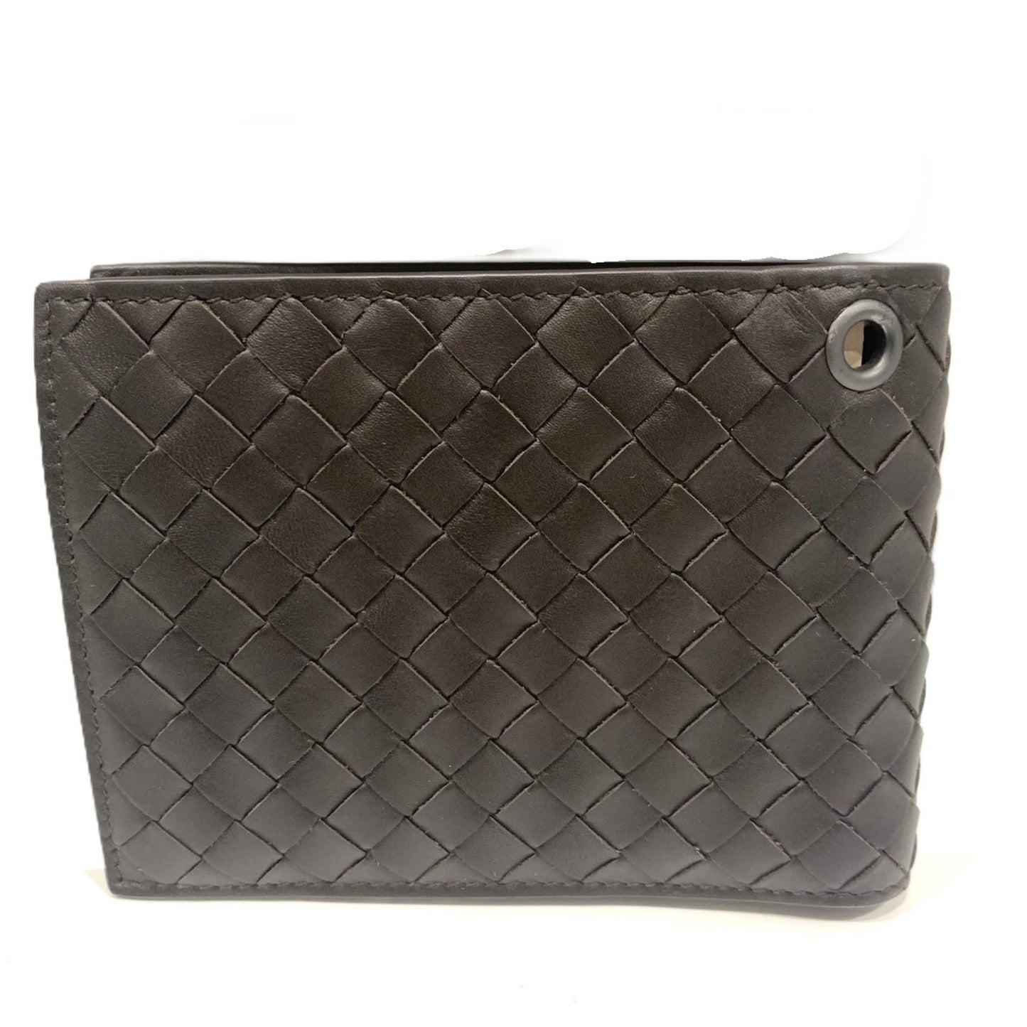 Bottega Veneta Bi-fold Wallet Intrecciato Calfskin Brown 113993