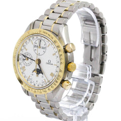 OMEGA Speedmaster Triple Date Moonphase 18K Gold Watch 3336.20 Polished — Very Good