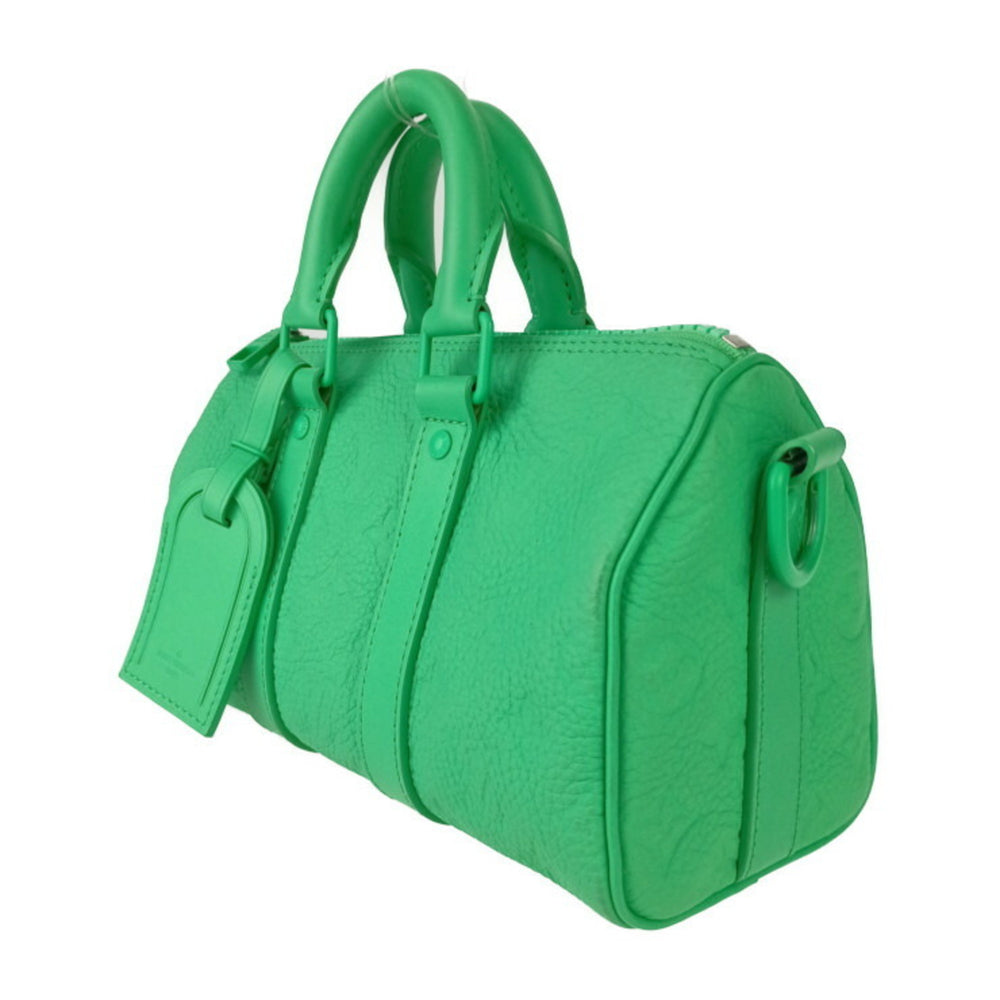LOUIS VUITTON Louis Vuitton Handbag Keepall Bandouliere 25 M20929 MINTY GREEN Green Taurillon Monogram Leather Women's Mini Boston Shoulder Bag — Like New