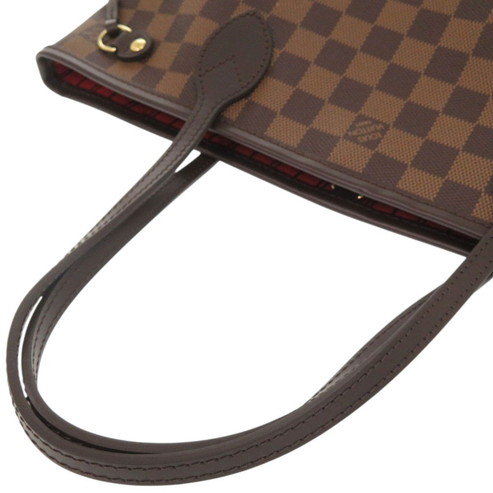 Like new Louis Vuitton Neverfull PM Damier Brown Tote Bag with Pouch N41359 LV 0701 LOUIS VUITTON — Like New