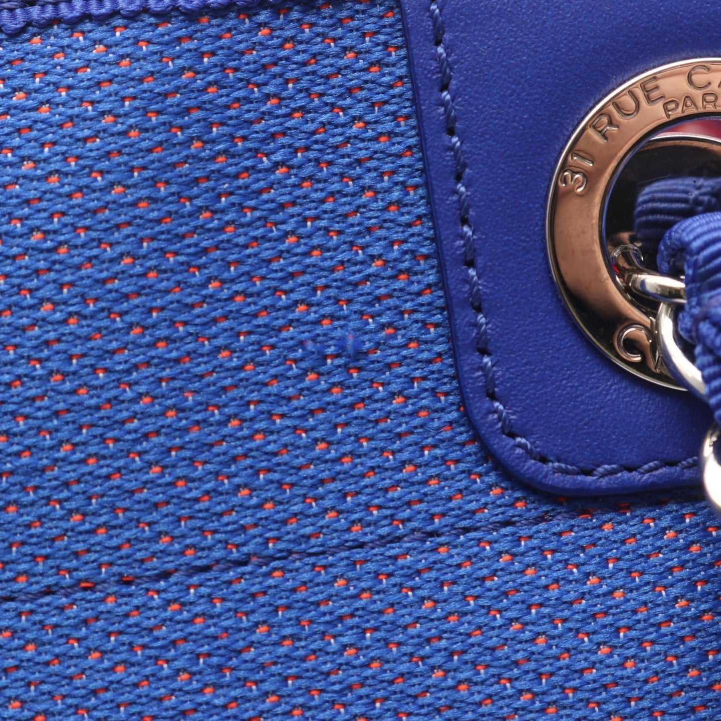 CHANEL Deauville PM Tote Bag, Canvas and Leather, Women's, Blue Red, A66939