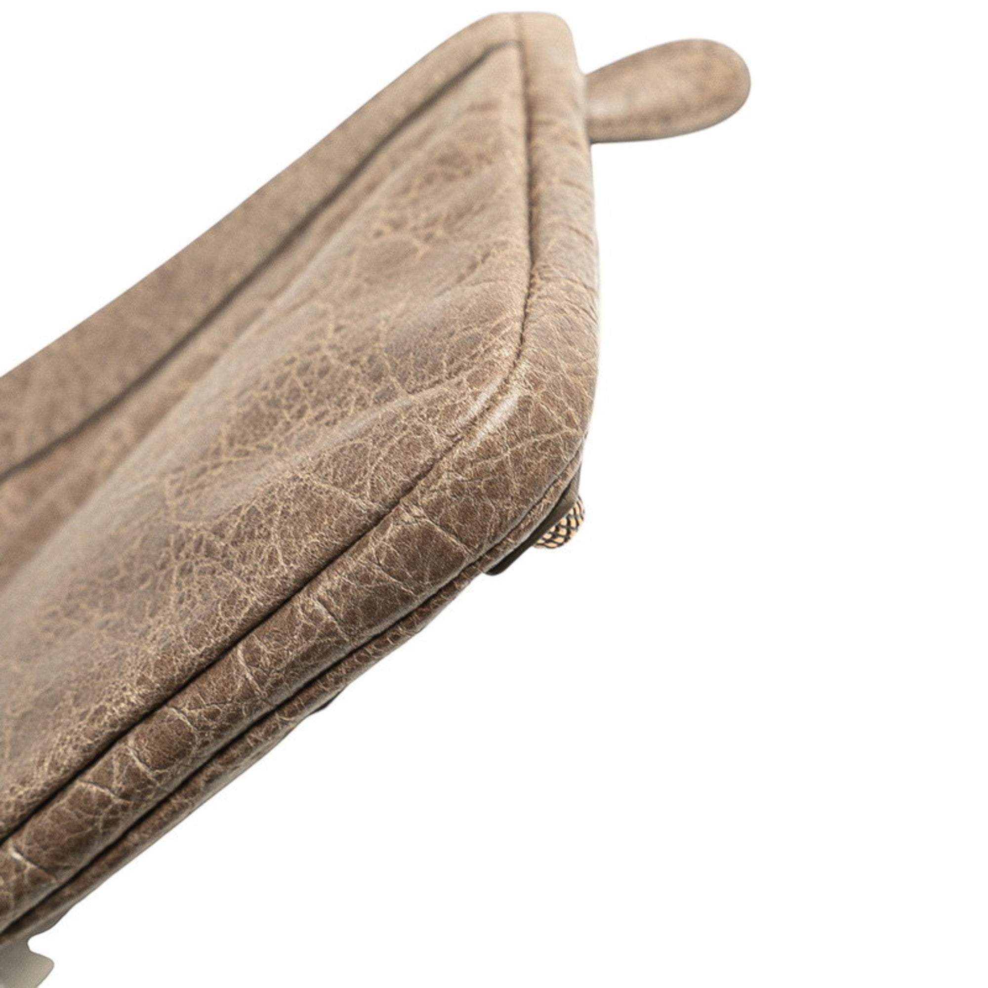 Balenciaga Giant Hip Pouch Coin Purse 272440 Brown Leather Women's BALENCIAGA