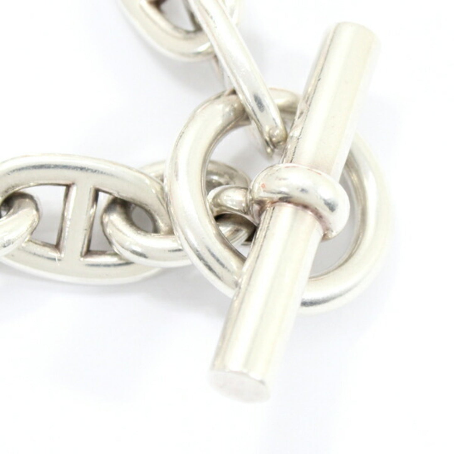 Hermes Bracelet Chaine d'Ancre TGM Chain 12 Links Silver 925 SV925 HERMES 12Links Men's Women's