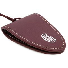 GOYARD Goyard Black Universal Handbag Clip Charm, Chevroche Calfskin Leather, Bordeaux — Like New