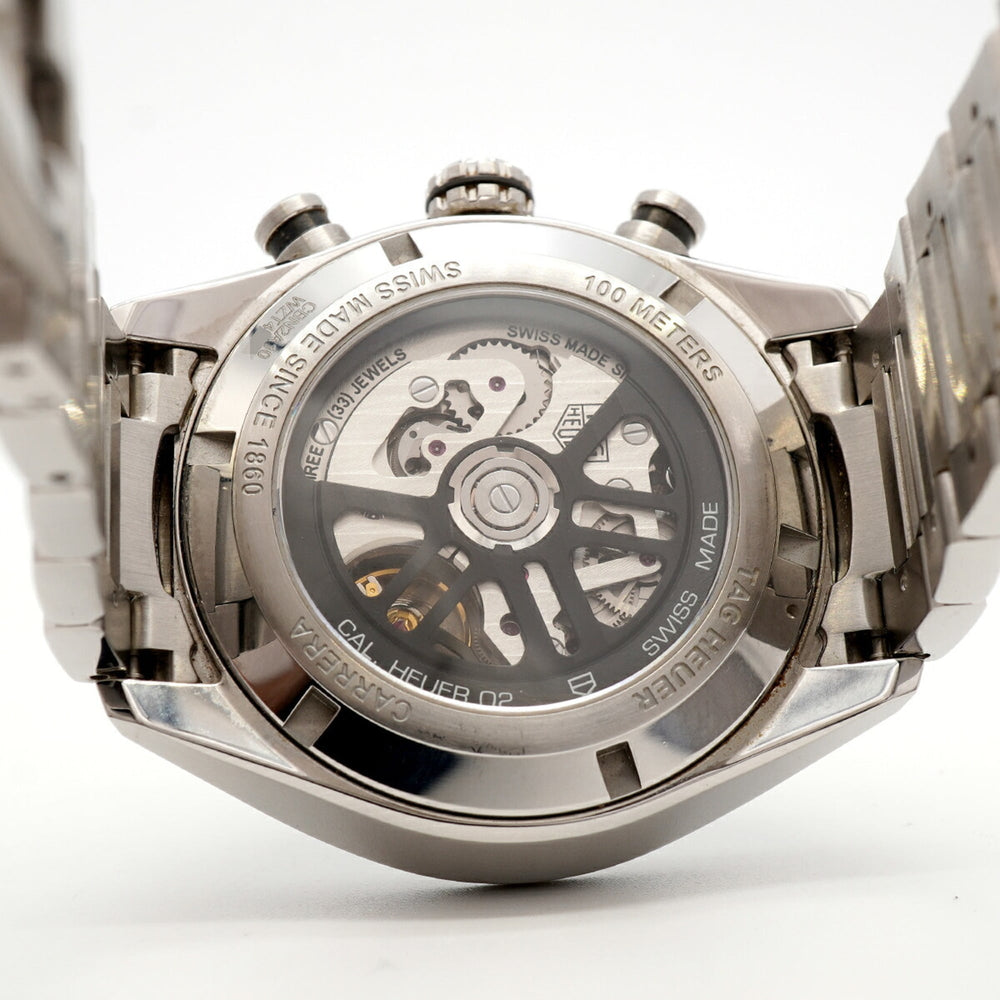 TAG Heuer Carrera Calibre 02 Sport CBN2A10 Green Dial Men's Watch — Good