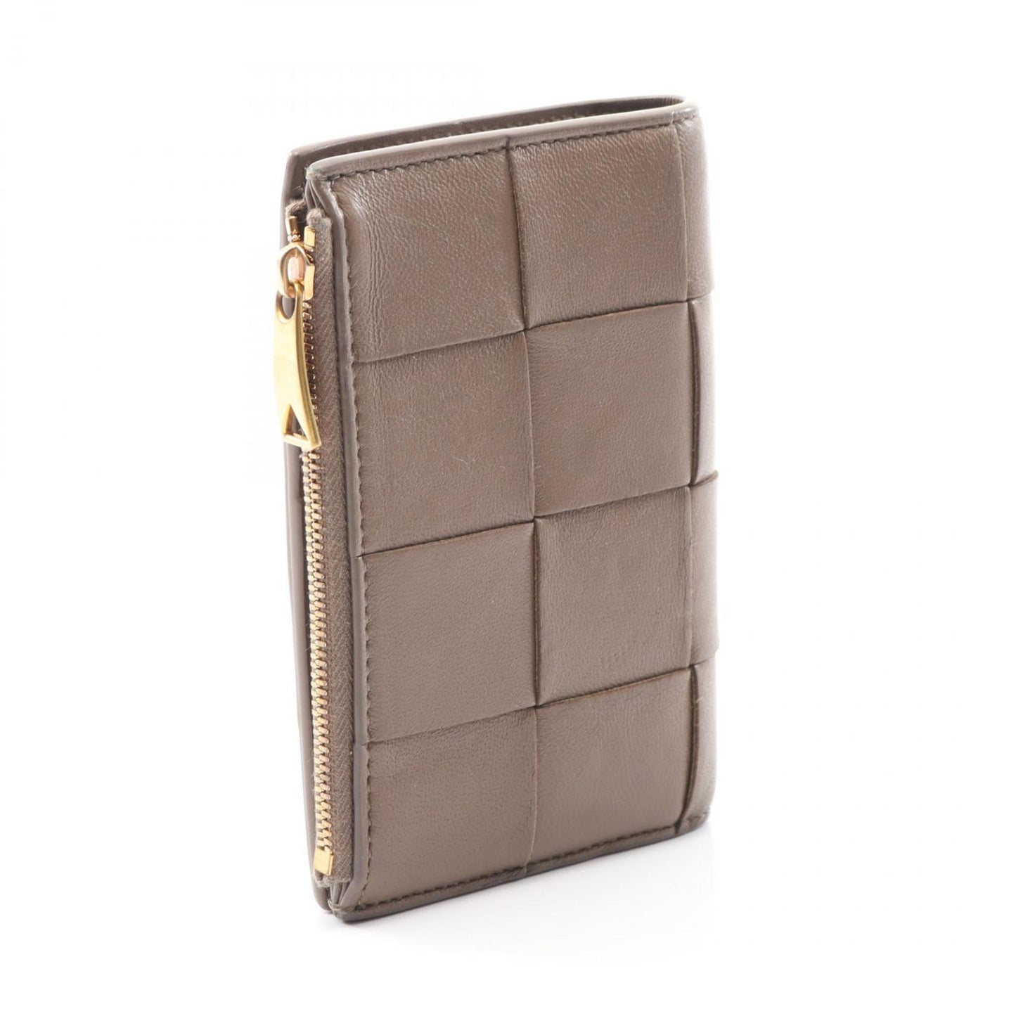 Bottega Veneta Intrecciato Leather Bi-fold Wallet for Men and Women in Brown