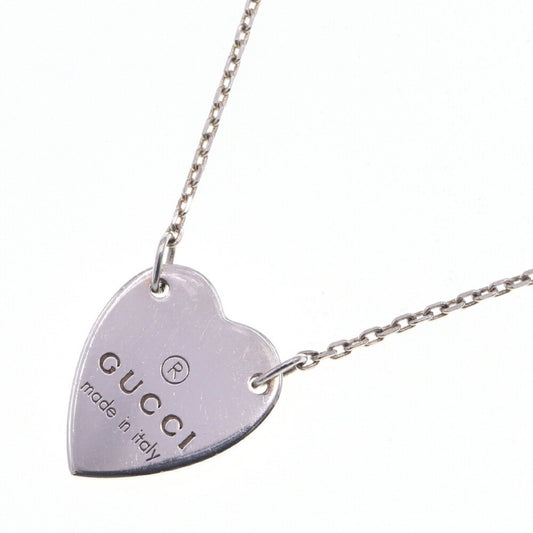 Gucci Necklace Heart Motif 223512 SV Sterling Silver 925 Pendant Women's GUCCI