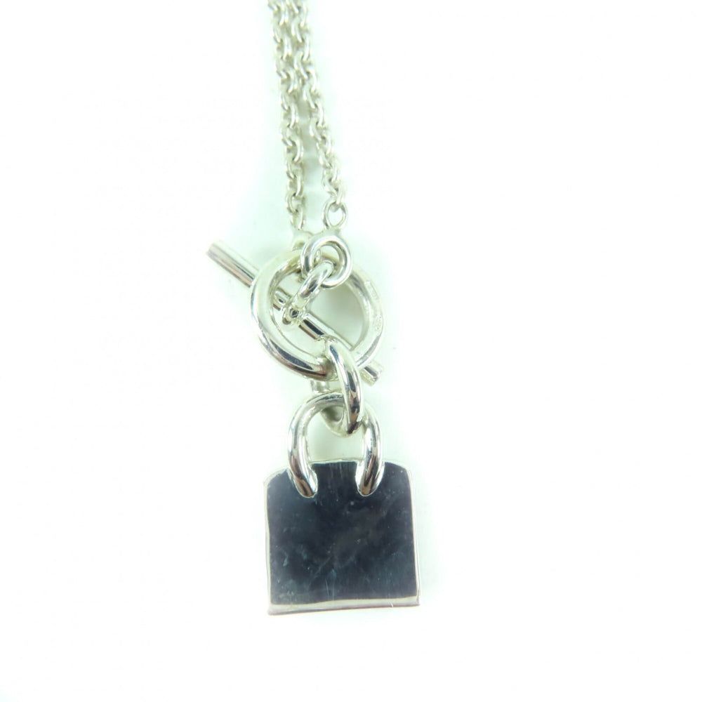 HERMES 925 Amulette Birkin Necklace Pendant Accessory, Silver, Made in Italy, Weight 10.83g, Women's — Like New