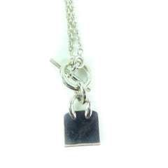 HERMES 925 Amulette Birkin Necklace Pendant Accessory, Silver, Made in Italy, Weight 10.83g, Women's — Like New