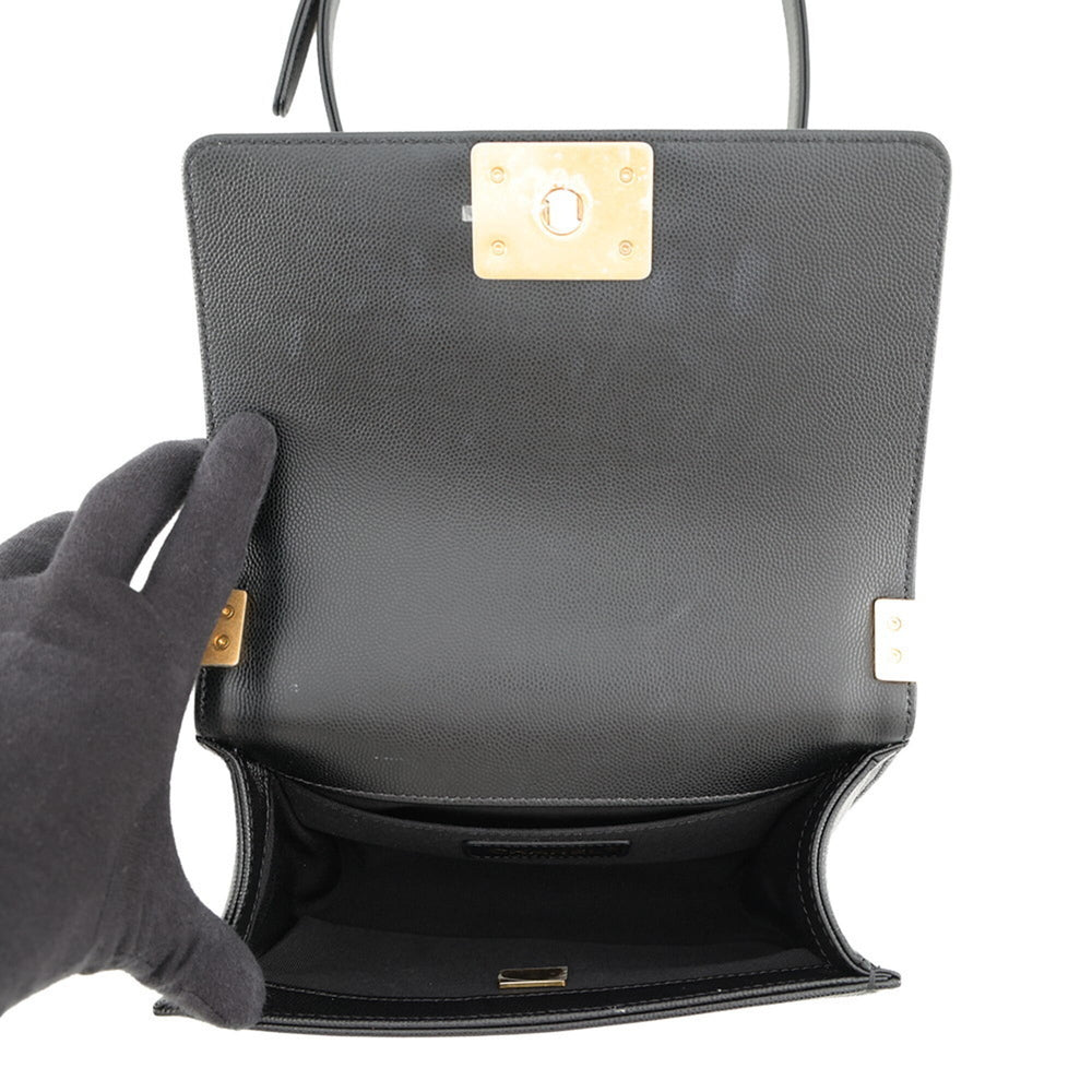 Chanel Chain Shoulder Bag Boy Small Matelassé Coco Mark A67085 BOY CHANEL Handbag Black Women's — Like New