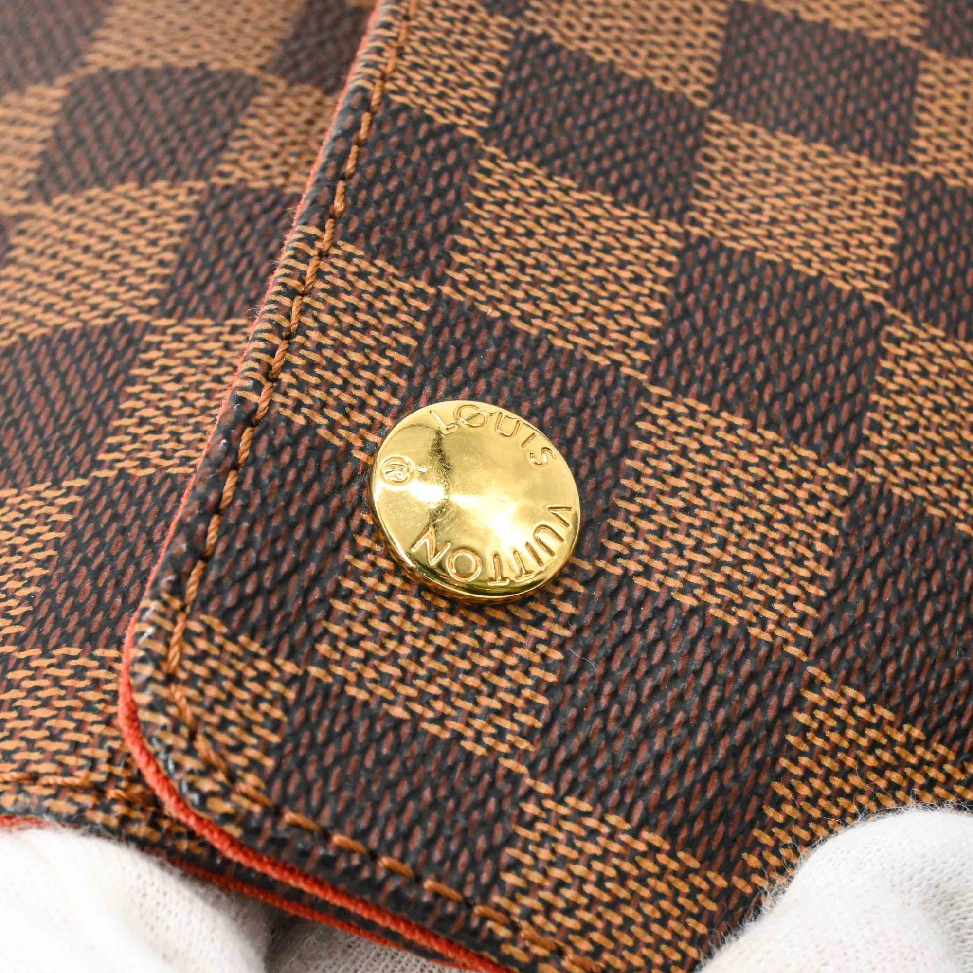 LOUIS VUITTON Naviglio Damier Azur Shoulder Bag, Brown, Men's/Women's, N45255 — Like New
