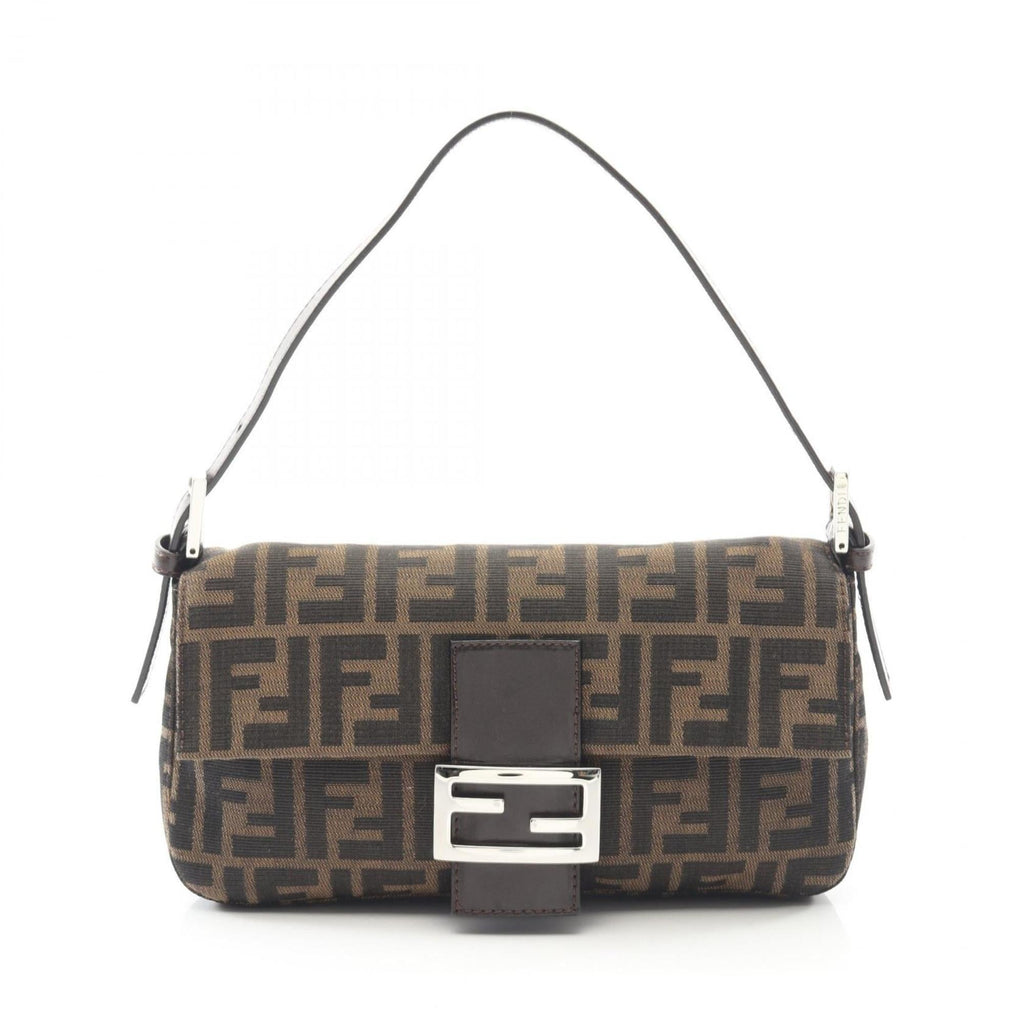 Fendi Mamma Bucket Zucca Handbag, Canvas and Leather, Women's, Brown