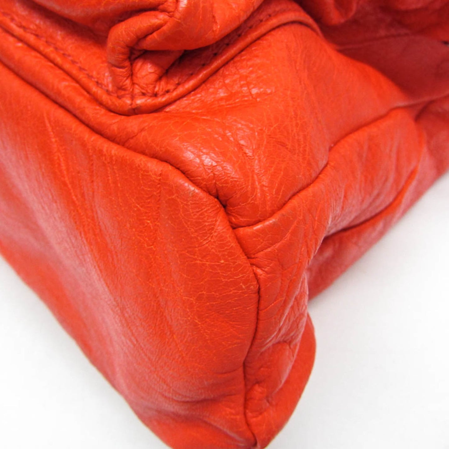 Balenciaga 326404 Women,Men Leather Backpack Red Color