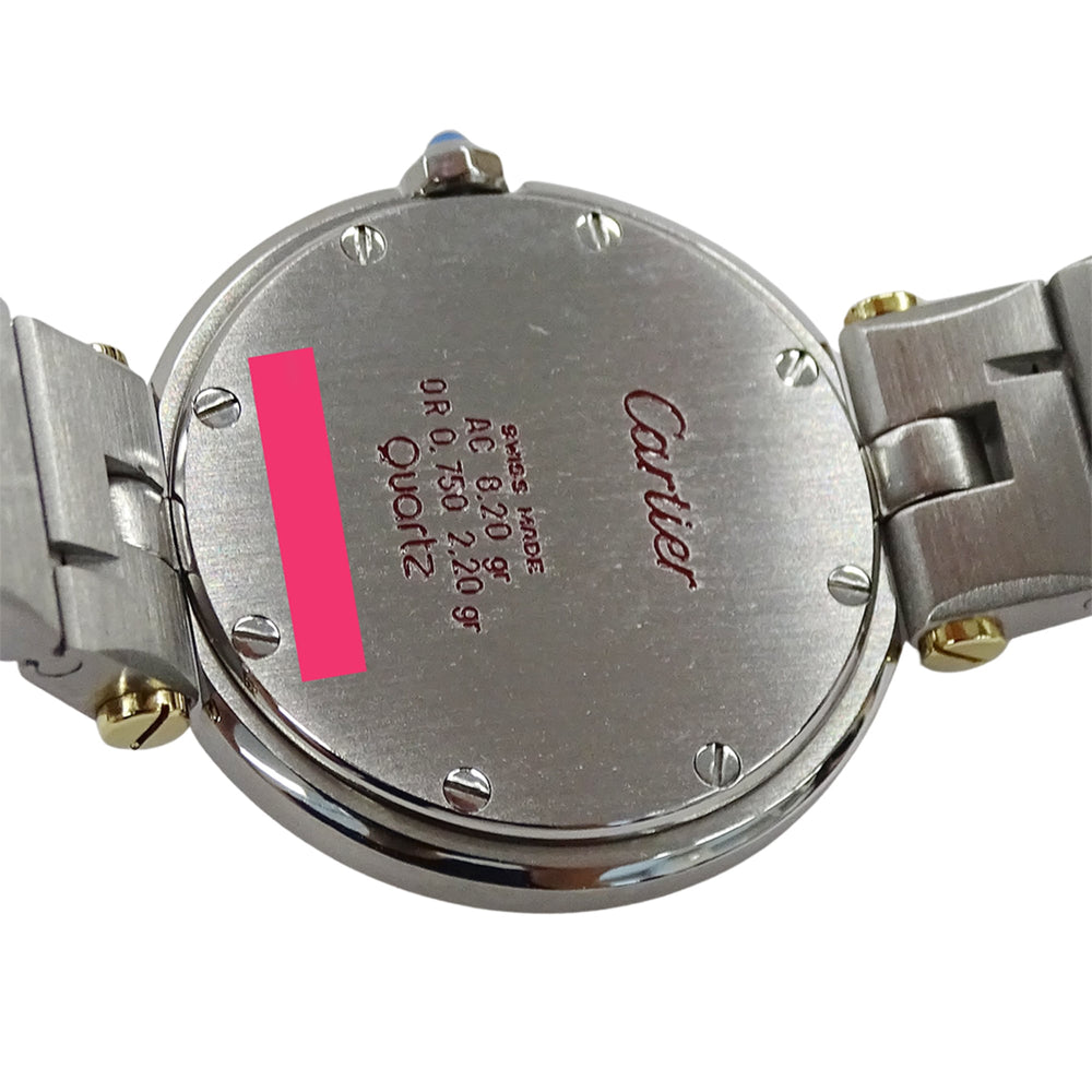 Cartier women's watch, Santos Vendôme SM, quartz movement, stainless steel (SS), gold (YG), model number 84041488 — Good