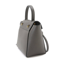Celine CELINE Bag Waist Nano 2-way Hand Shoulder Handbag Leather Gray 189003 Belt — Like New