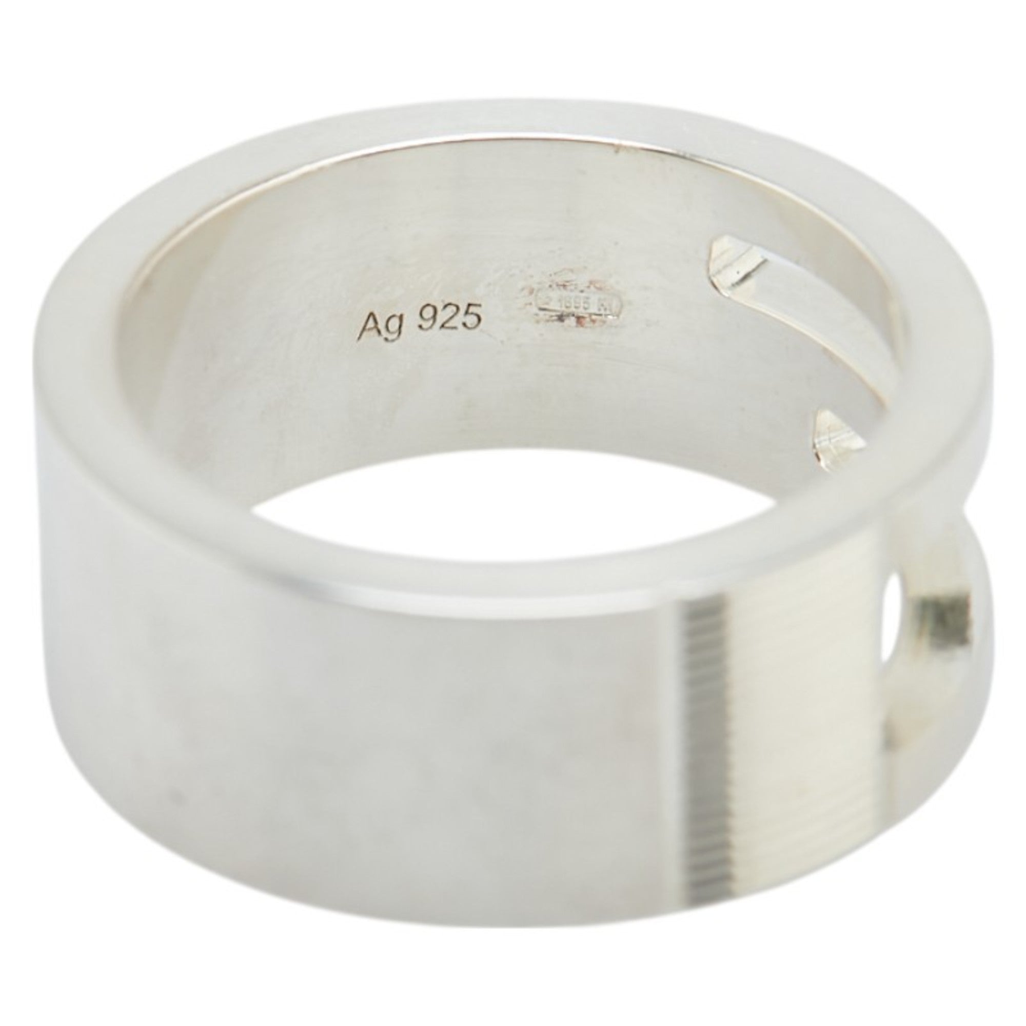 Gucci Cutout G Ring #11 SV925 Silver Women's GUCCI