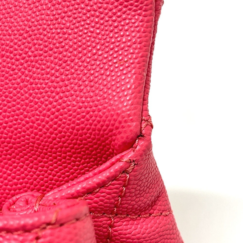 CHANEL AS2215 Coco Handle XXS/Coco 19 2-Way Handbag, Caviar Skin, Coral Pink, Like New — Like New