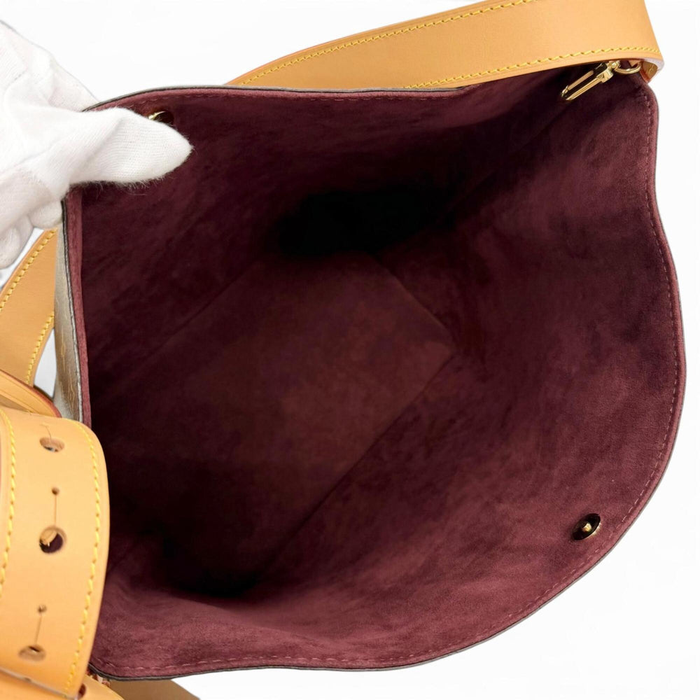 LOUIS VUITTON M12926 All In GM Monogram Canvas with Leather Accents Bucket Bag Shoulder Pouch, Brown, Women's, Dust — Like New