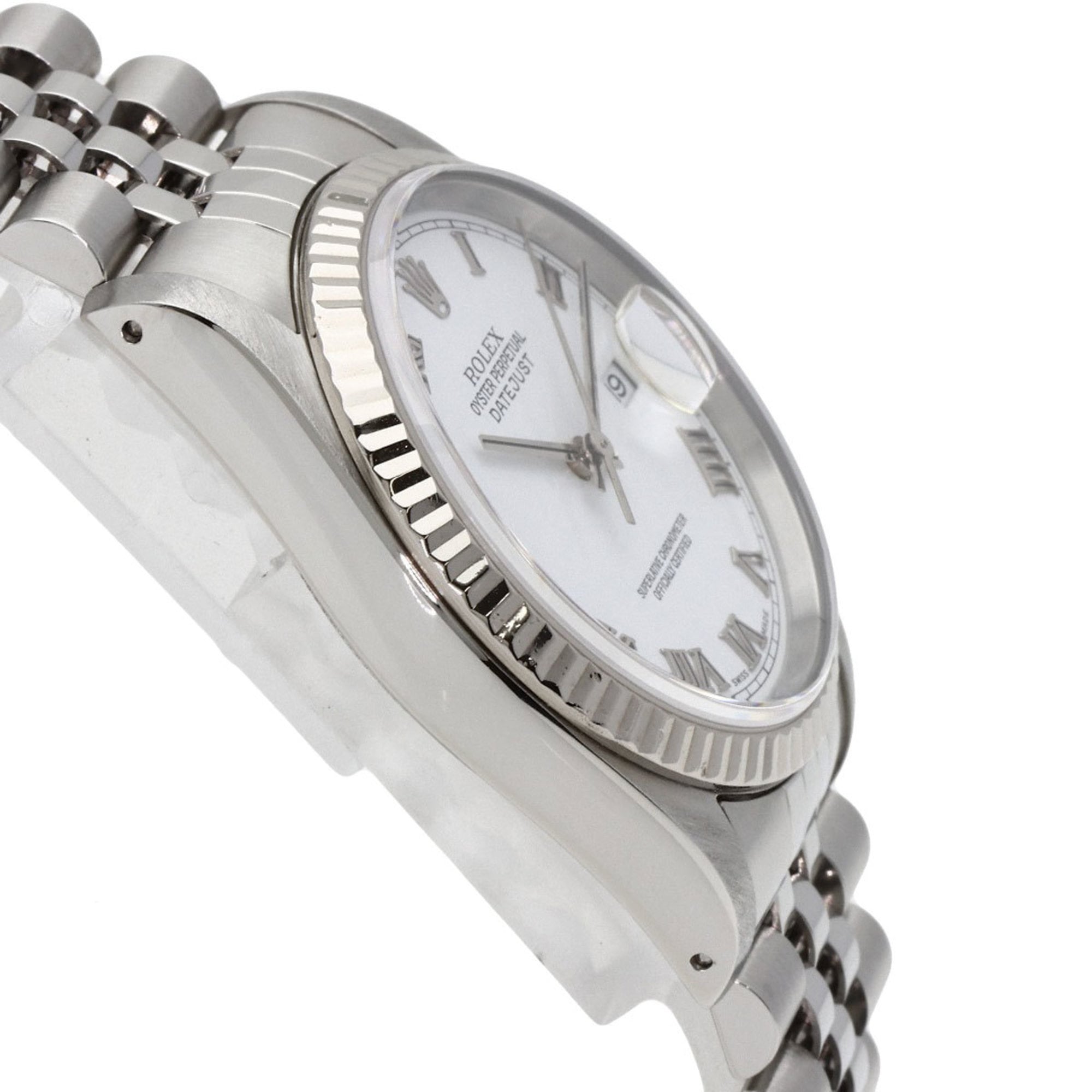 Rolex 16234 Datejust Watch, Stainless Steel, 18K White Gold, Men's