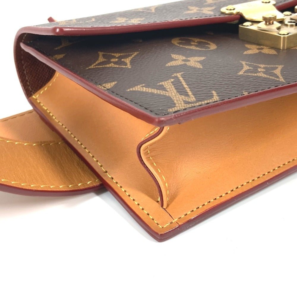 LOUIS VUITTON M44667 Monogram S-Lock Belt Pouch PM, Bag, Shoulder Waist Canvas, Women's, Brown, Like New — Like New