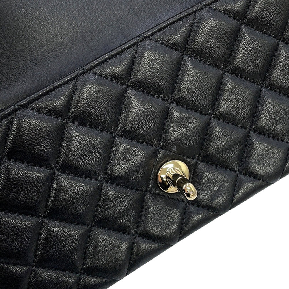 Chanel Chain Shoulder Bag Matelassé Coco Mark Lambskin A69900 CHANEL Black Handbag Women's — Like New