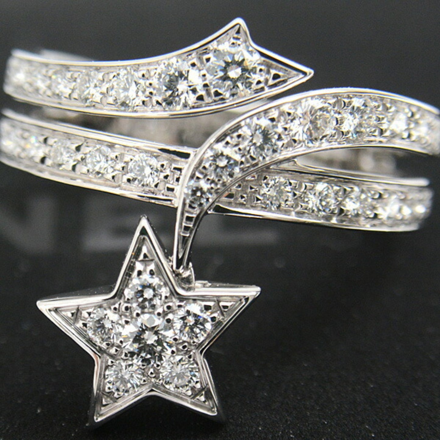 Chanel Ring for Women Comet Diamond White Gold CHANEL 750WG
