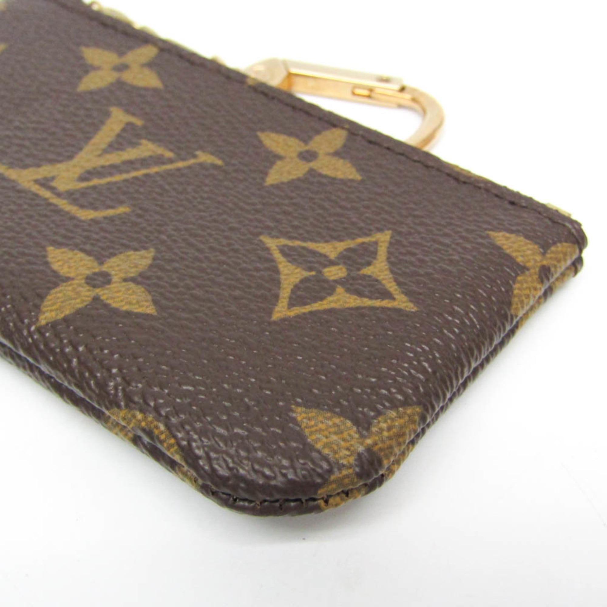 Louis Vuitton Monogram Key Pouch M62650 Men,Women Monogram Coin Purse/coin Case Brown