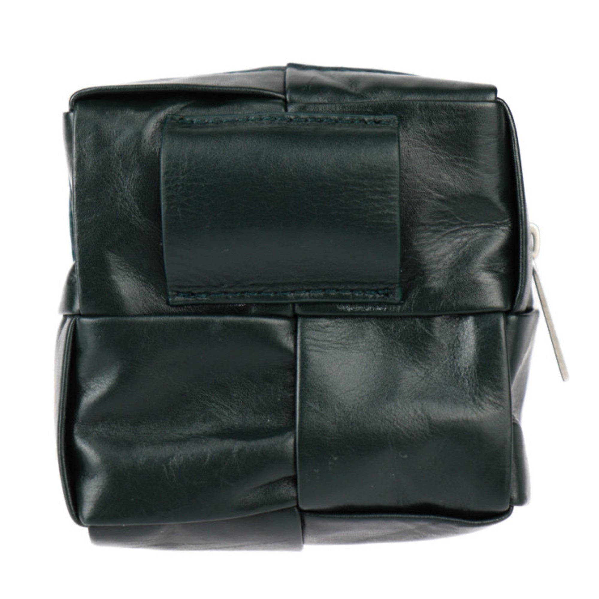 BOTTEGA VENETA Intrecciato Waist Bag 709342 VA9A5 Calfskin Leather Dark Green Cassette R2418113007079 — Like New