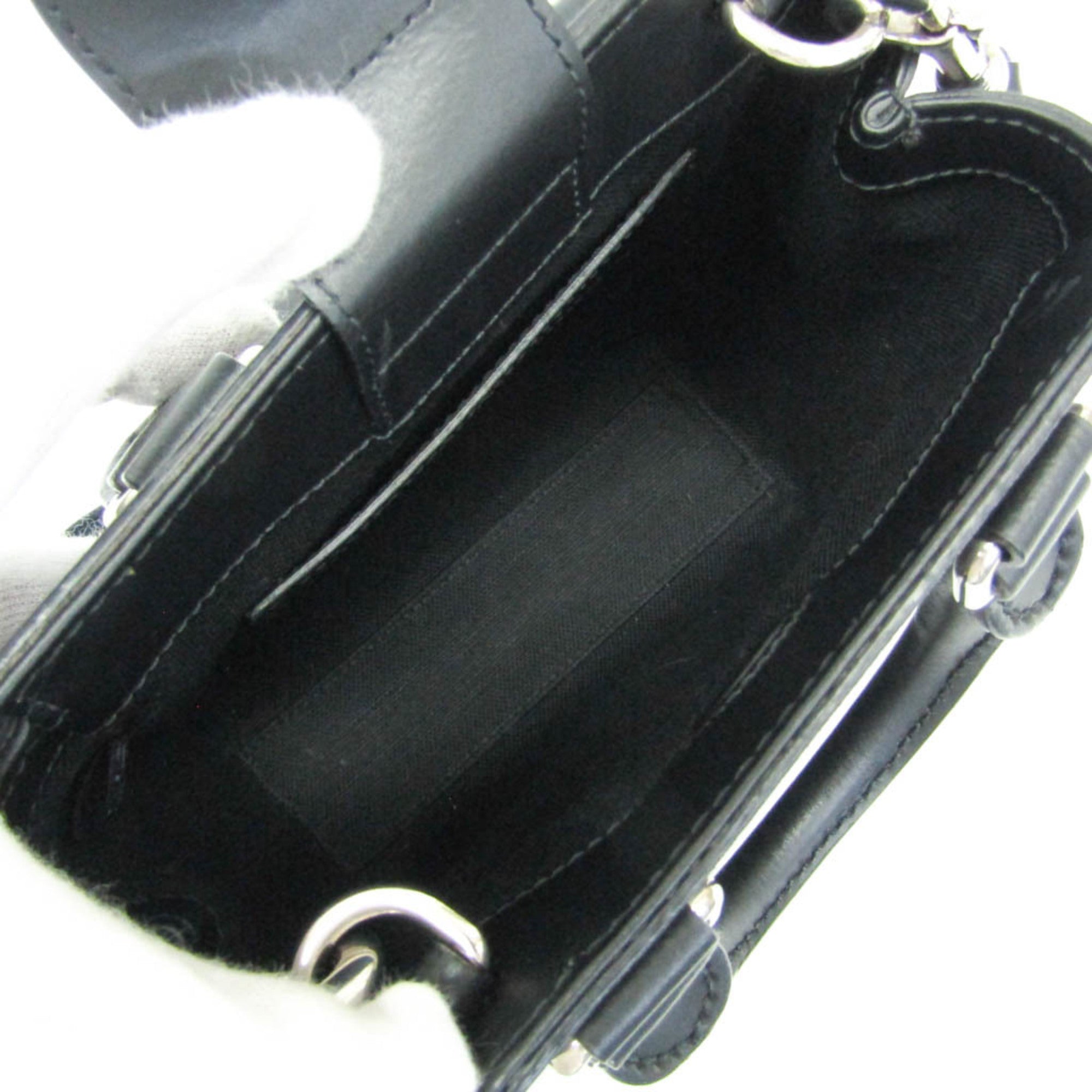 Gucci 696010 Men,Women GG Supreme,Leather Handbag,Shoulder Bag Black — Like New
