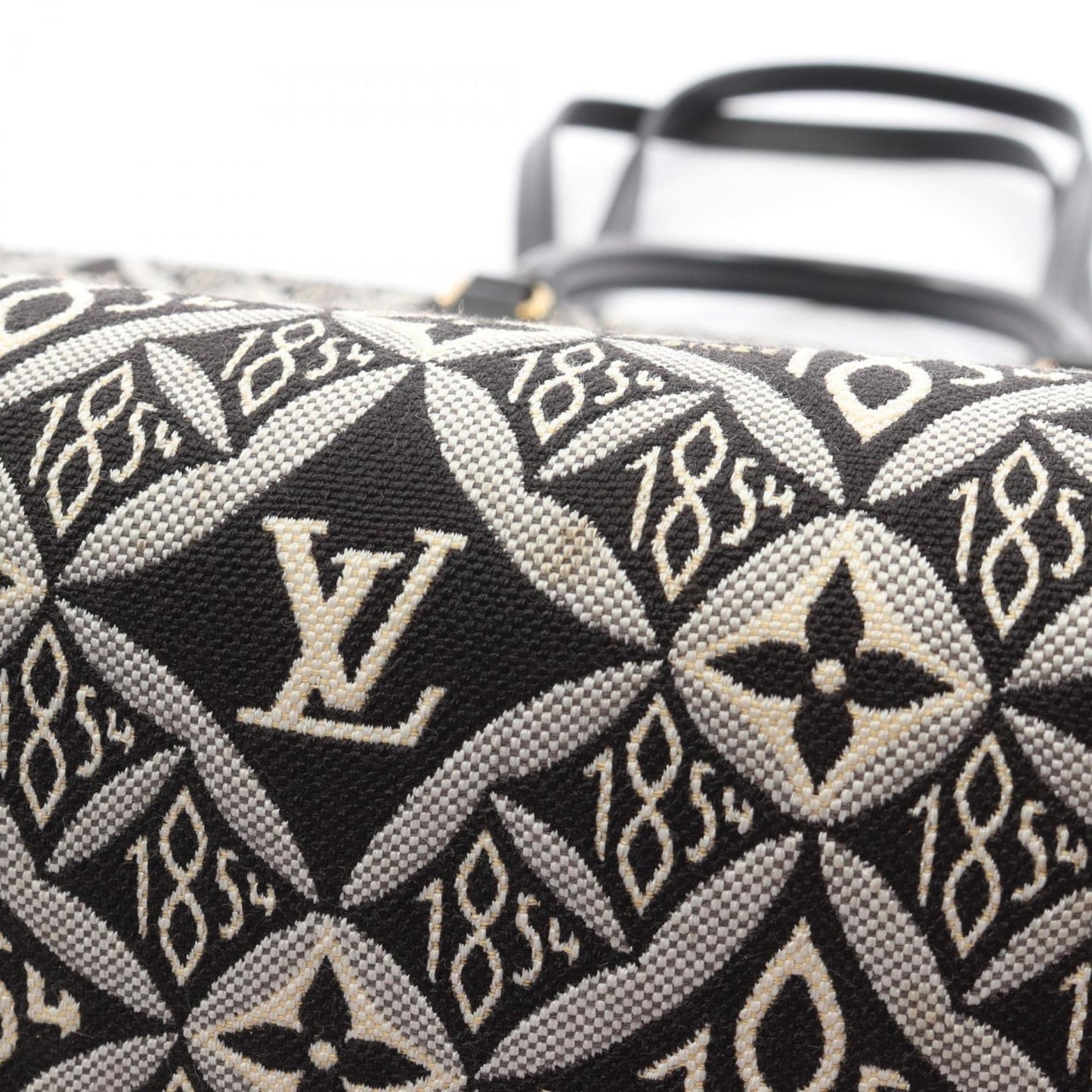 Louis Vuitton On the Go GM Since 1854 Tote Bag, Canvas and Leather with Monogram Jacquard, Women's, Gray Black, M57207