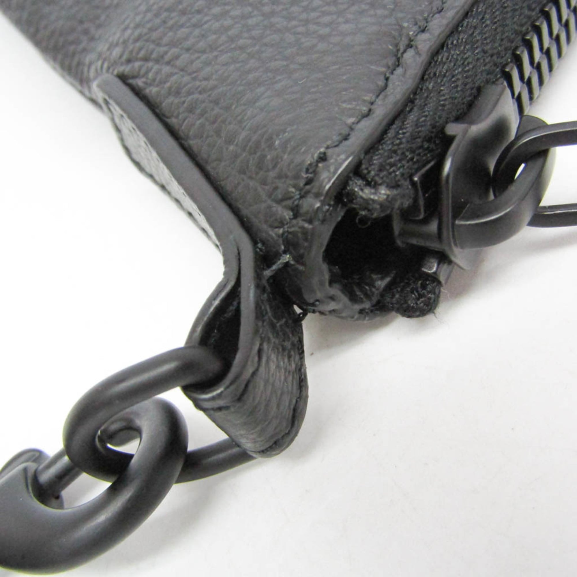 Balenciaga Hourglass 644723 Women,Men Leather Clutch Bag,Pouch Black — Like New