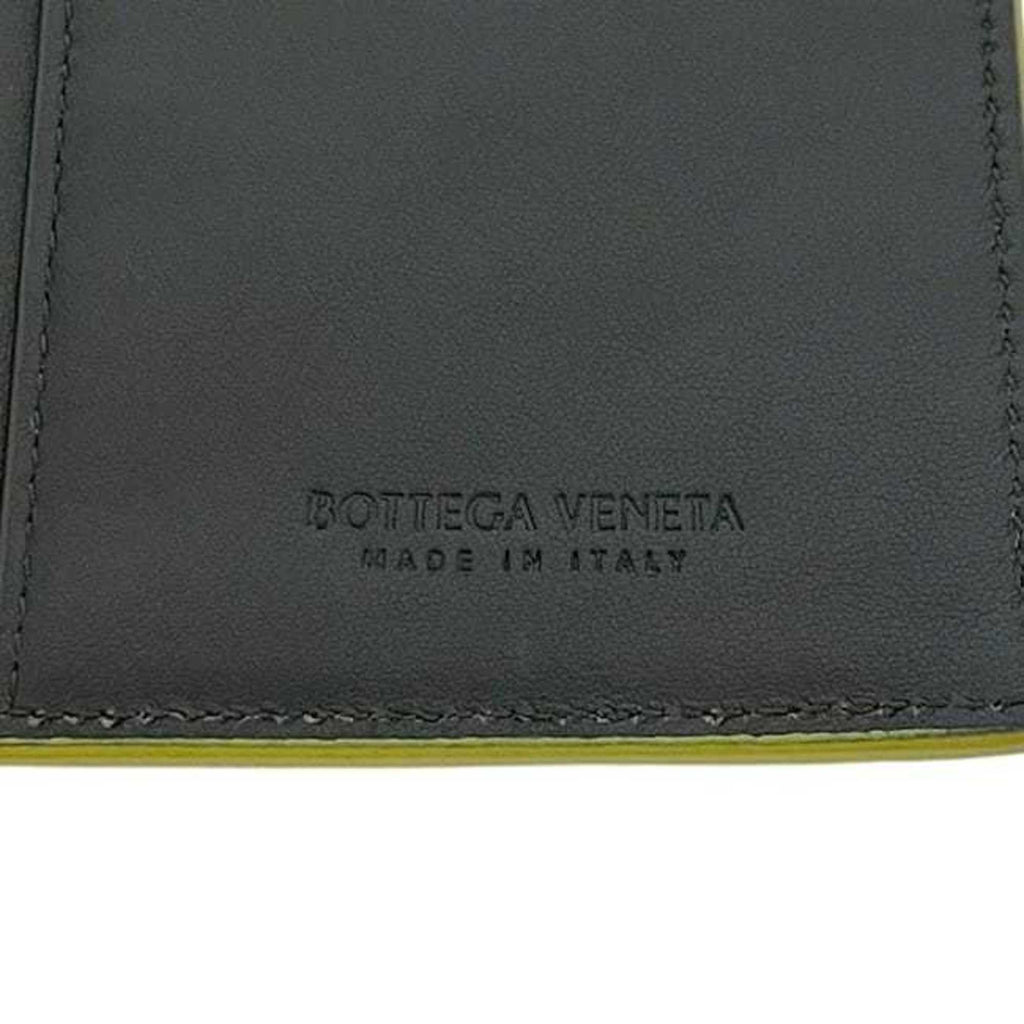 Bottega Veneta Bifold Long Wallet ec-24435 Yellow Cassette 676593 Leather P02068570A BOTTEGA VENETA Braided Flap Men's Women's