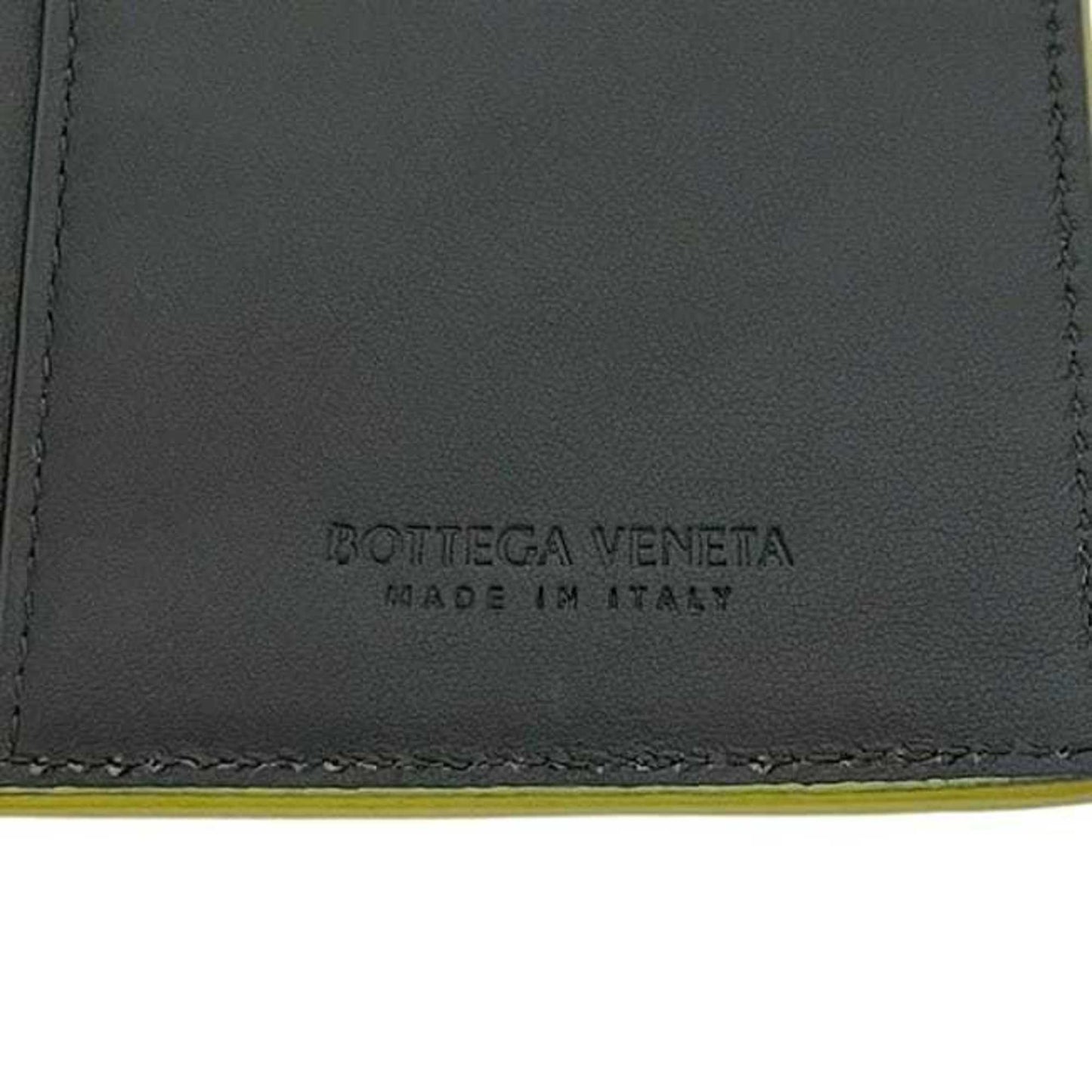 Bottega Veneta Bifold Long Wallet ec-24435 Yellow Cassette 676593 Leather P02068570A BOTTEGA VENETA Braided Flap Men's Women's