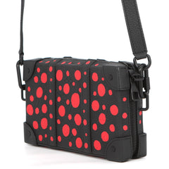 Louis Vuitton Shoulder Bag Monogram Taurillon Infinity Dot LV x YK Soft Trunk Wallet M81905 Black Yayoi Kusama Handbag LOUIS VUITTON — Like New
