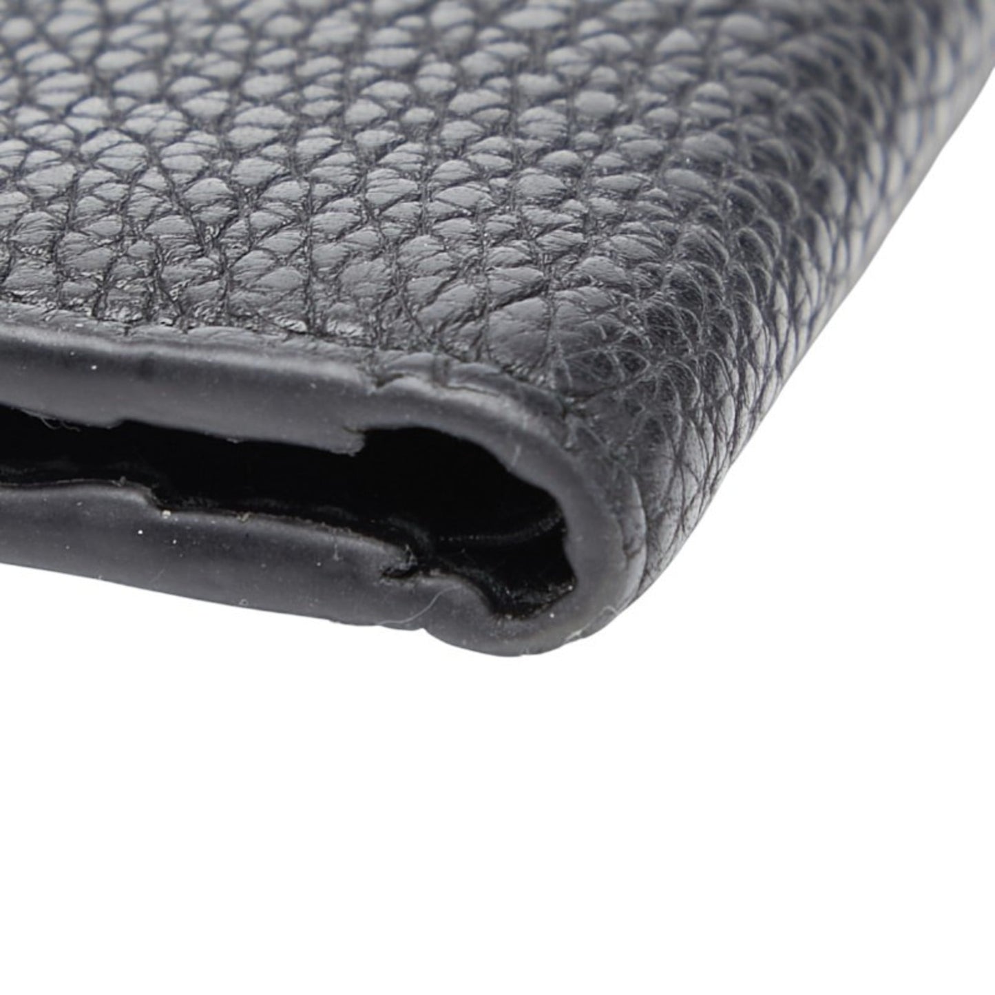 Prada Triangle Logo Plate Bifold Wallet 2ML049 Black Leather Women's PRADA