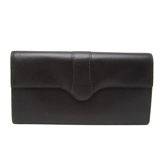 Valextra Punch Long Wallet With Coin Purse/3 Cards V9U14 Women,Men  Calfskin Long Wallet (bi-fold) Dark Brown