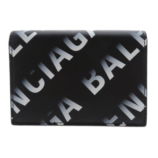 Balenciaga 594312 Motif Wallet Tri-fold Bi-fold Calfskin Women's