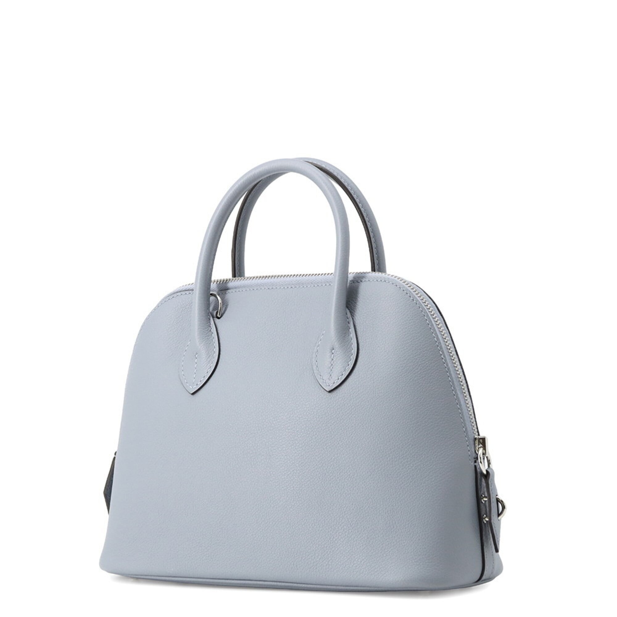 Hermes Bolide 1923 25 Verso Bleu Lin Glacier Evercolor U stamp 2-way shoulder bag handbag HERMES — Like New
