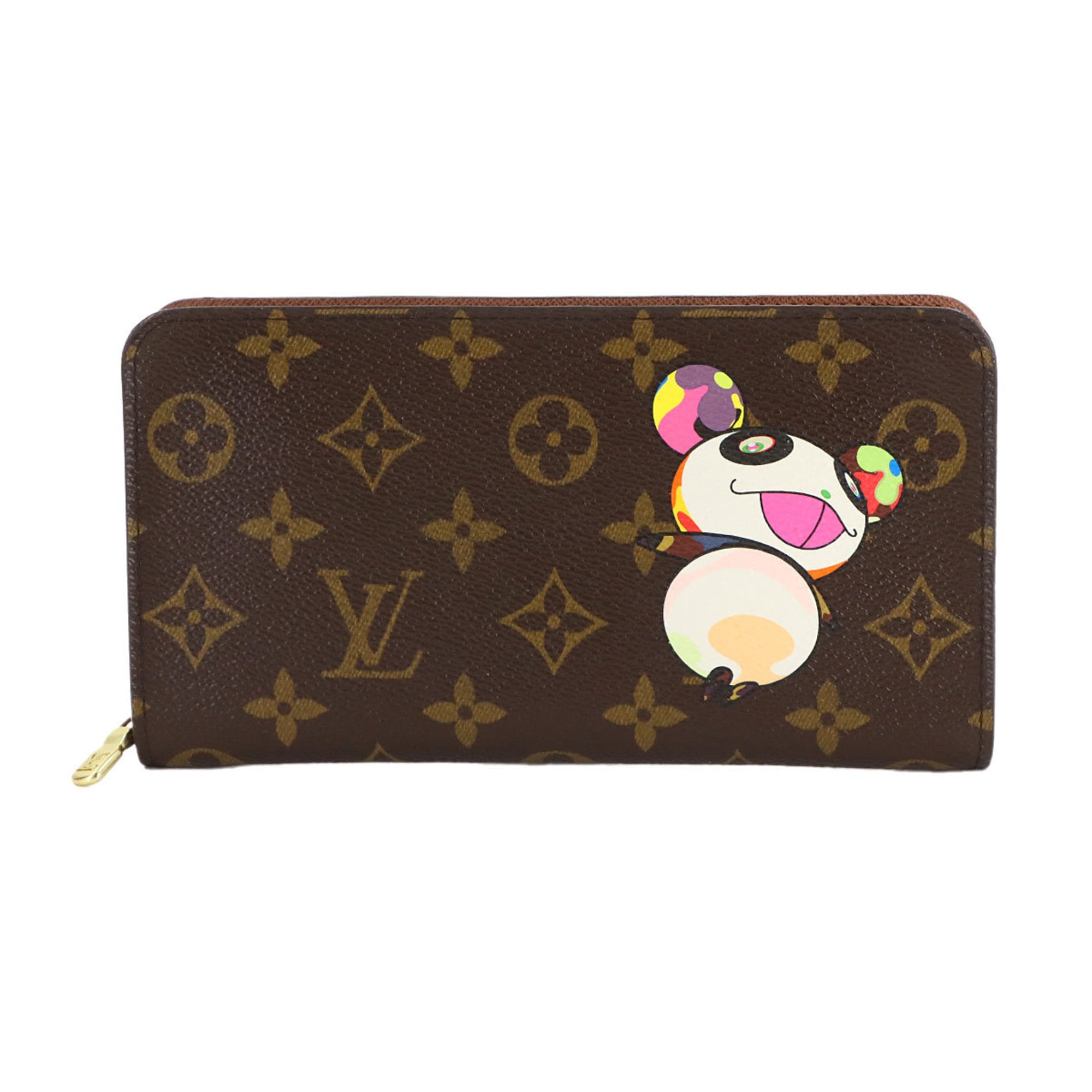 Louis Vuitton Monogram Panda Porte Monnaie Zip Round Long Wallet by Takashi Murakami, M61729
