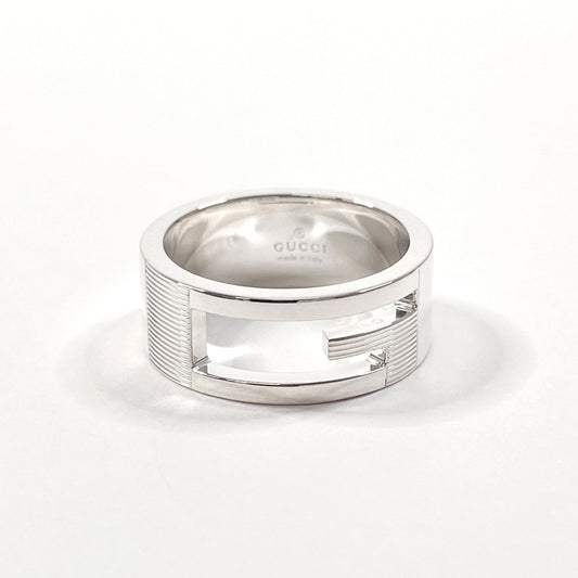 GUCCI Gucci Branded Cutout G Ring, Silver 925, Size 14, Silver, Women's, F4014017