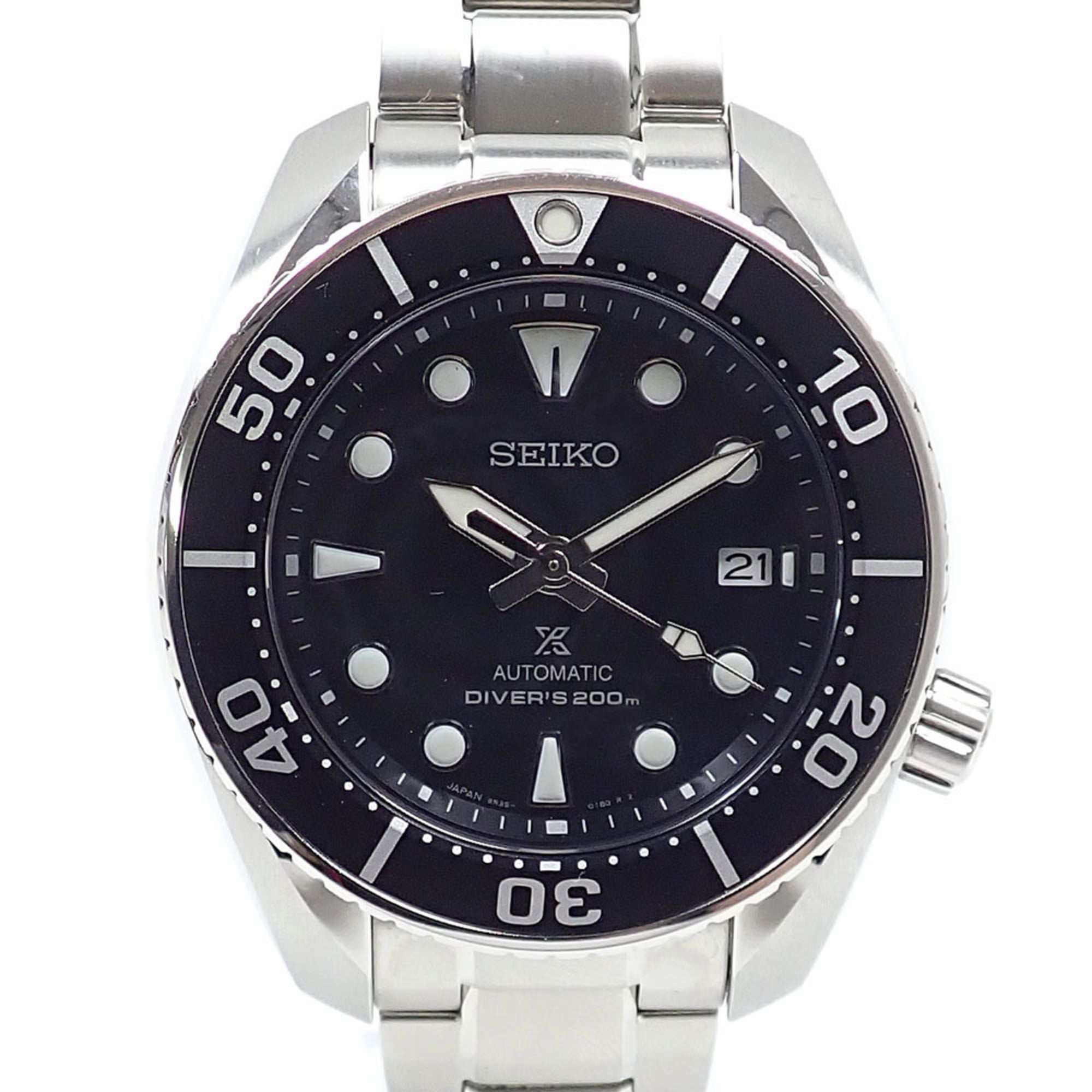 Seiko Prospex Men's Automatic Watch SS SBDC083 Mechanical — Very Good