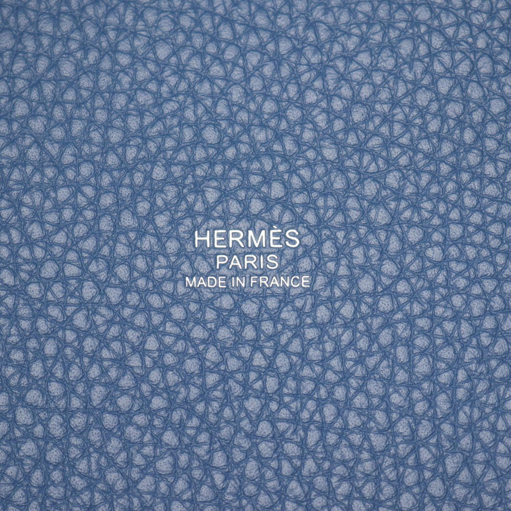 Hermes Picotin Lock PM Blue Tie Handbag, Taurillon Clemence Leather, Women's — New - Store Return