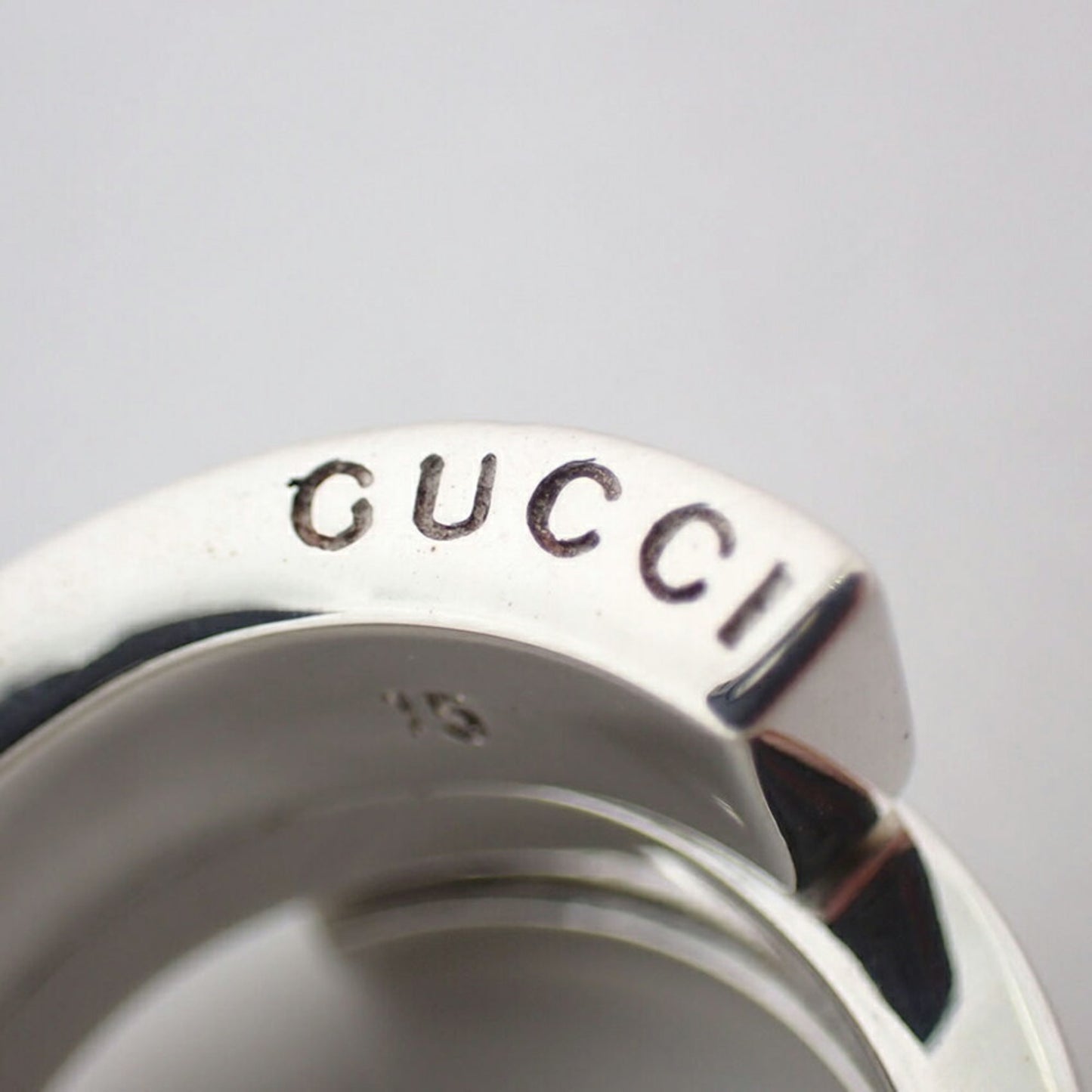 GUCCI 925 Spiral G Snake Ring, Size 13.5, j92-2